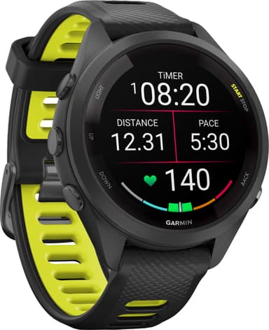 Garmin Forerunner 265S sportsklokke (sort)