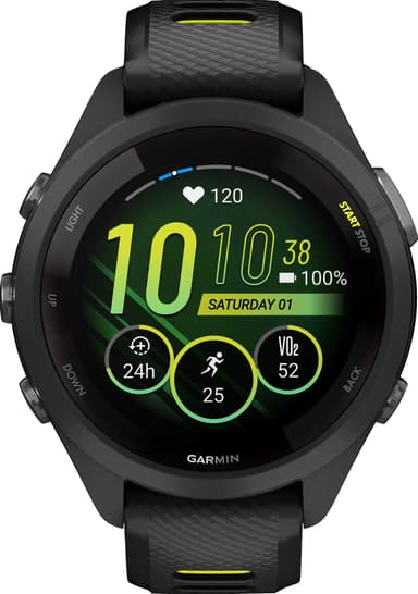 Garmin Forerunner 265S sportsklokke (sort)