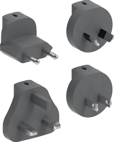 Unisynk 2-port 35W global multilader (grå)