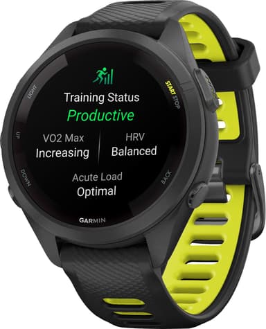 Garmin Forerunner 265S sportsklokke (sort)