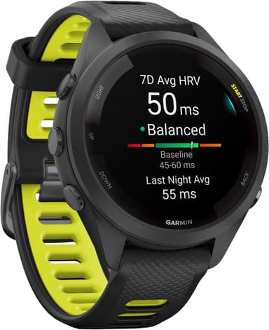 Garmin Forerunner 265S sportsklokke (sort)