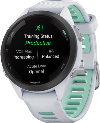 Garmin Forerunner 265S sportsklokke (hvit)