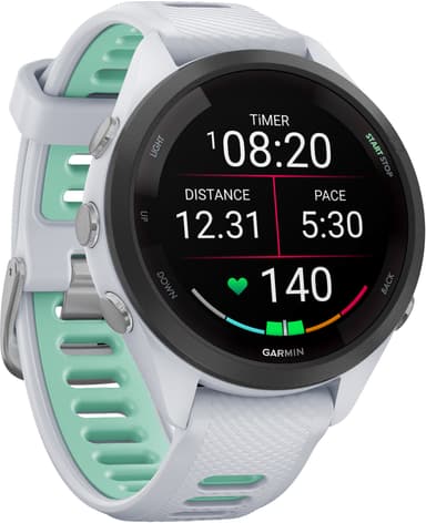 Garmin Forerunner 265S sportsklokke (hvit)