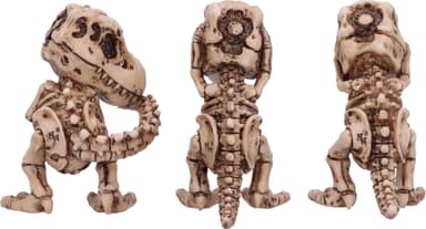 Nemesis Now Three Wise Tyrannosaurus Rex Skeletons actionfigursett