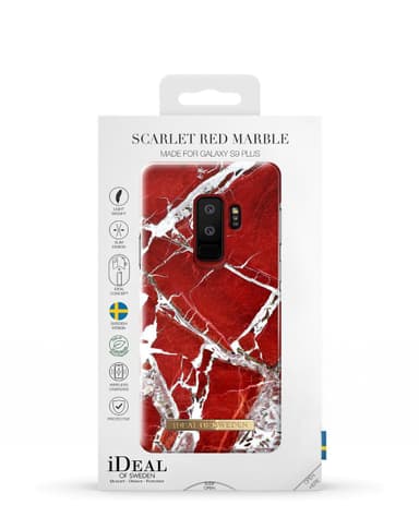 Fashion case Galaxy S9 Plus Scarlet Red Marble