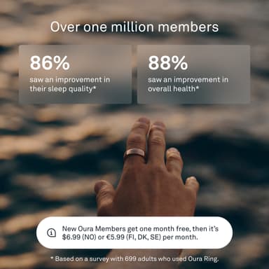 Oura Ring Gen3 Horizon smartring størrelse 9 (Rose Gold)