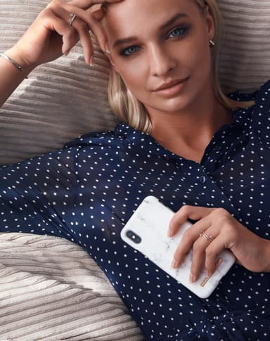 Fashion Case Galaxy S7 Edge White Marble
