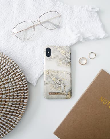 Fashion Case Galaxy S10+ Sparkle Greige Marble