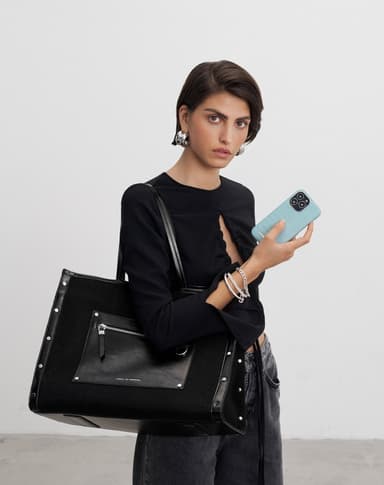 Atelier Case iPhone 13P Soft Blue Croco