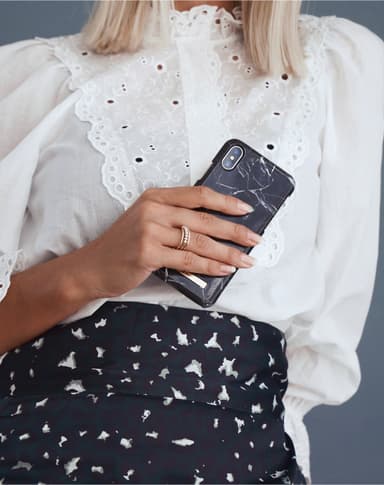 Fashion Case iPhone X/Xs Black Marble