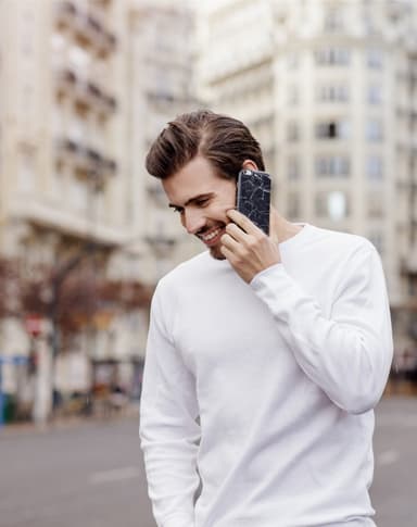 Fashion Case iPhone X/Xs Black Marble