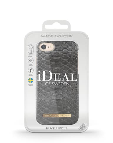 Fashion Case iPhone 8/7/6/6S/SE Black Reptile