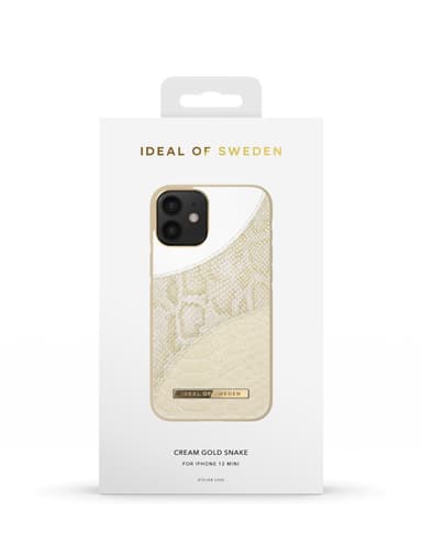 Atelier Case iPhone 12 MINI Cream Gold Snake