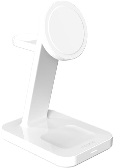 Mophie Snap Plus 3-i-1 Qi2 trådløs lader (hvit)