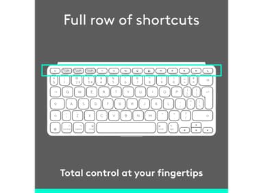 Logitech Keys-To-Go 2 trådløst tastatur (Pale Grey)