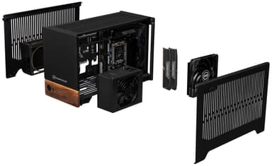 PCSpecialist Terra 100 R7-7X3D/16/1TB/4070S stasjonær gaming-PC (sort)