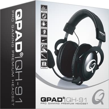 QPAD QH91 gaming headset (sort)