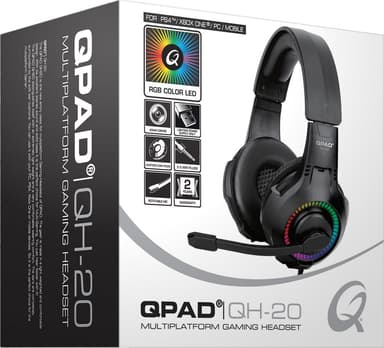 QPAD QH20 gaming headset (sort)