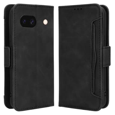 For Google Pixel 8a Lommebok-deksel med Kortholder - Svart