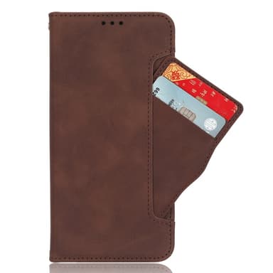 Til Google Pixel 8a Lommebok-deksel med Kortholder - Brun