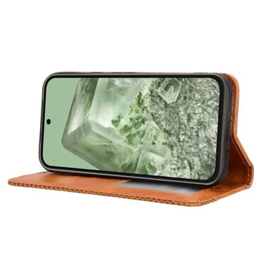 Til Google Pixel 8a Lommebok-deksel Eksklusiv - Brun