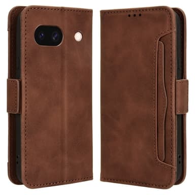 Til Google Pixel 8a Lommebok-deksel med Kortholder - Brun