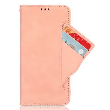 Til Google Pixel 8a Lommebok-deksel med Kortholder - Rosa