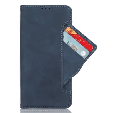 Til Google Pixel 8a Lommebok-deksel med Kortholder - Blå
