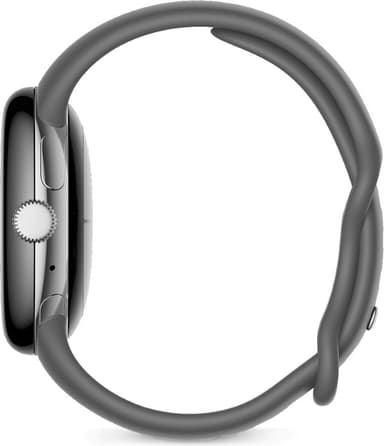 Google Pixel Watch WiFi-smartklokke, polert sølv/karbon