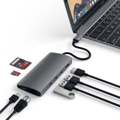 Satechi USB-C 4K Ethernet V2 Multiport USB hub (Space Grey)