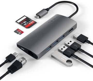 Satechi USB-C 4K Ethernet V2 Multiport USB hub (Space Grey)
