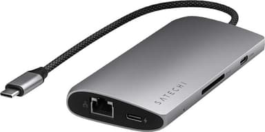 Satechi USB-C 8K Ethernet V3 Multiport USB hub (Space Grey)