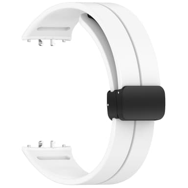 Silikonklokkerem med magnetisk lukking for Samsung Galaxy Fit 3 (SM-R390) Hvit