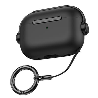 TPU AirPods-deksel Beskyttende deksel for AirPods 1 generasjon/2 generasjon Sort