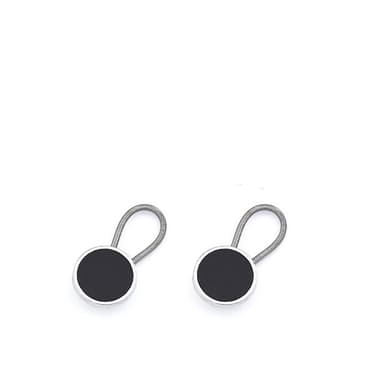 2-pakningsknapp midjeforlenger for jeans – ingen sy bukserforlengerknapp Sort 15 mm