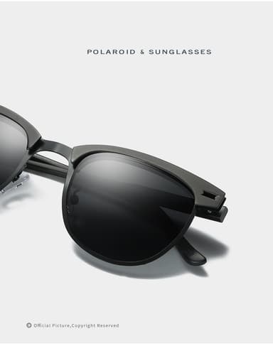 Polariserte solbriller UV400 Sort/grå