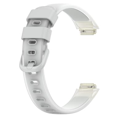 Silikonklokkearmbånd med tofarget rem for Fitbit Inspire 3 Lysegrå