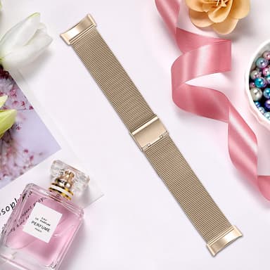 Klokkerem til Fitbit Charge 5 i rustfritt stål, gullfarget