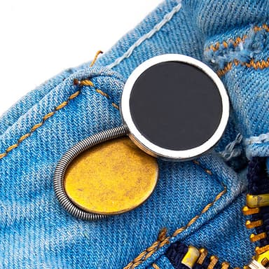 12-paks midjeforlenger for jeans - ingen syknappforlenger 10 mm