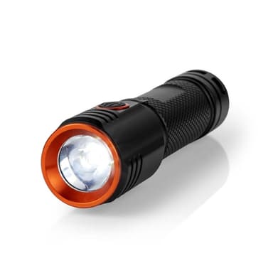 Nedis LED lommelykt | Batteri drevet | 3.7 V DC | 20 W | N/A | batterier følger med | Oppladningsbar | Nominell lysfluks: 2000 lm | Lysrekkevidde: 180 m | Strålevinkel: 10 °