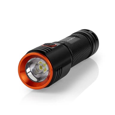 Nedis LED lommelykt | Batteri drevet | 3.7 V DC | 20 W | N/A | batterier følger med | Oppladningsbar | Nominell lysfluks: 2000 lm | Lysrekkevidde: 180 m | Strålevinkel: 10 °