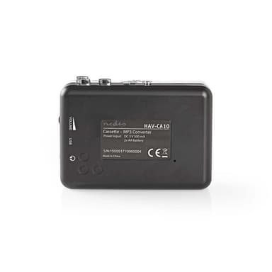 Nedis kassett Converter | Portable | Koblingsutgang: 1x 3.5 mm / 1x Mini USB | Tilbehør: USB-Cable | Batteri drevet / USB-Strøm