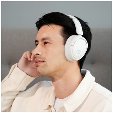 JLab JBuds Lux ANC trådløse around-ear hodetelefoner (skyhvit)