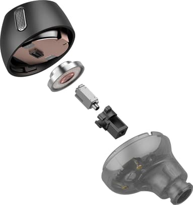 JLab Epic Lab Edition helt trådløse in-ear hodetelefoner (sort)