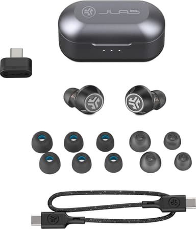 JLab Epic Lab Edition helt trådløse in-ear hodetelefoner (sort)