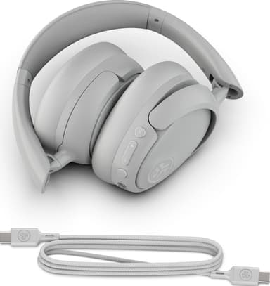 JLab JBuds Lux ANC trådløse around-ear hodetelefoner (skyhvit)