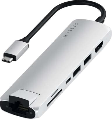Satechi Slim USB-C Multiport USB hub (silver)