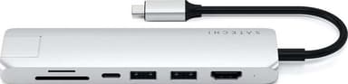 Satechi Slim USB-C Multiport USB hub (silver)