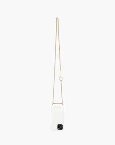 Lilou Necklace Case White Croco iPhone8/7/6/6S/SE