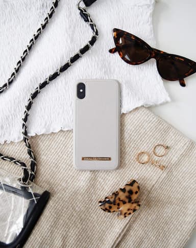 Saffiano Case iPhone 8/7/6/6S/SE Light Grey